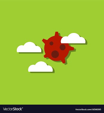 Flat icon design collection satellite in the sky vector image