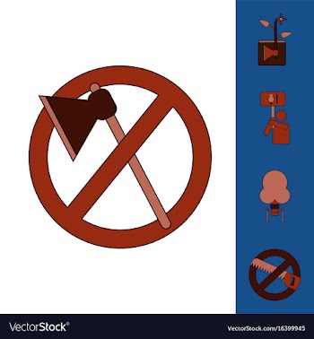 Flat icon design collection save the climate vector image
