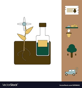 Flat icon design collection save the climate vector image