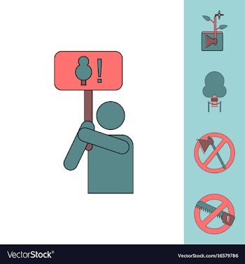 Flat icon design collection save the climate vector image