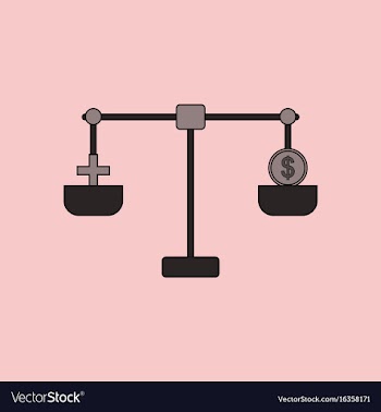 Flat icon design collection scales with cross and vector image