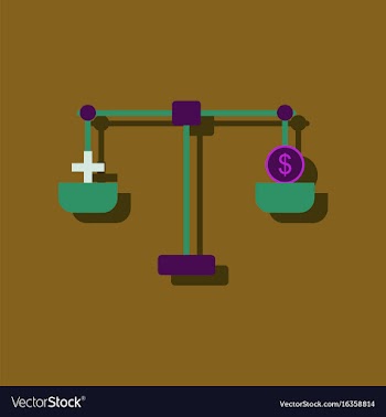 Flat icon design collection scales with cross and vector image