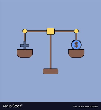 Flat icon design collection scales with cross and vector image