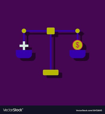 Flat icon design collection scales with cross and vector image