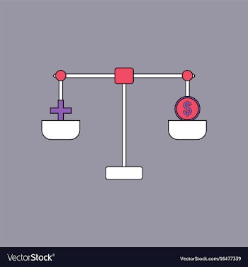 Flat icon design collection scales with cross and vector image