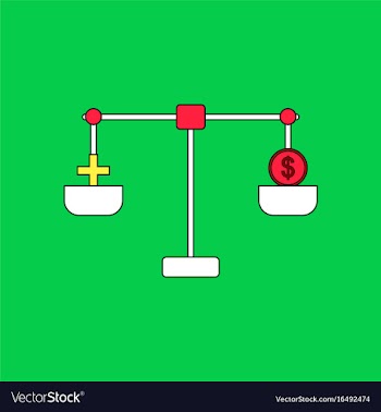 Flat icon design collection scales with cross and vector image