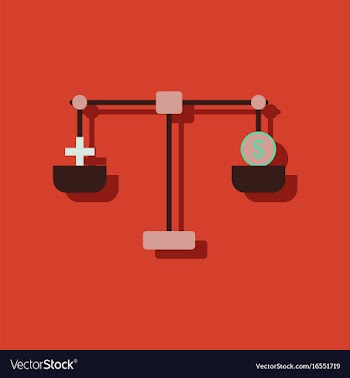 Flat icon design collection scales with cross and vector image