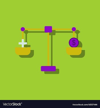 Flat icon design collection scales with cross and vector image