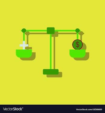 Flat icon design collection scales with cross and vector image