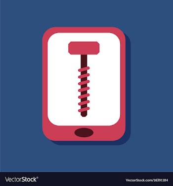 Flat icon design collection screw sign in sticker vector image