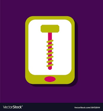 Flat icon design collection screw sign in sticker vector image