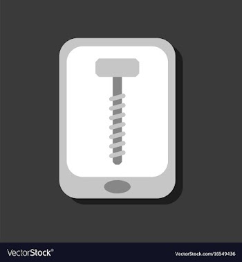 Flat icon design collection screw sign in sticker vector image