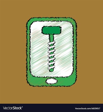 Flat icon design collection screw sign in vector image