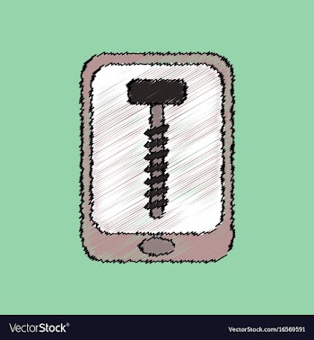 Flat icon design collection screw sign in vector image