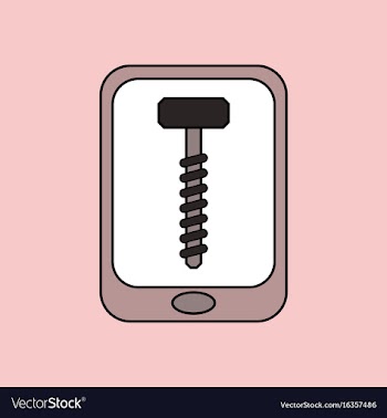 Flat icon design collection screw sign vector image