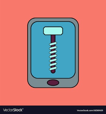 Flat icon design collection screw sign vector image