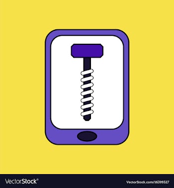 Flat icon design collection screw sign vector image