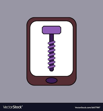 Flat icon design collection screw sign vector image