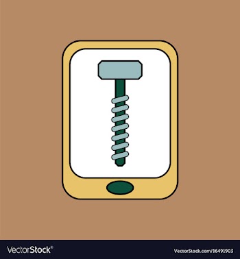 Flat icon design collection screw sign vector image