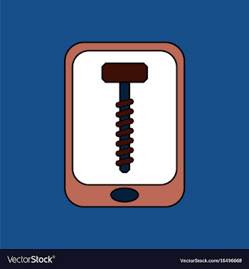 Flat icon design collection screw sign vector image