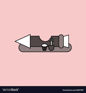 Flat icon design collection seat rocket vector image