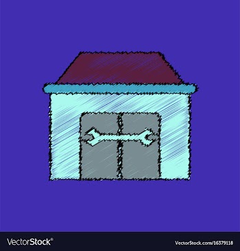 Flat icon design collection service station in vector image
