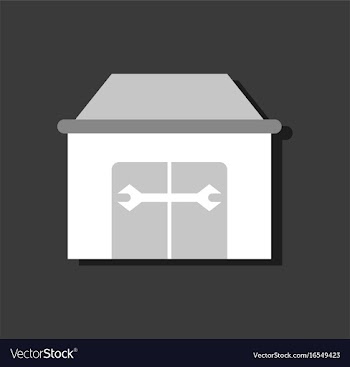 Flat icon design collection service station in vector image