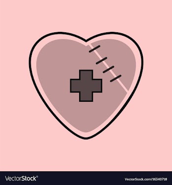 Flat icon design collection sewn heart with a vector image