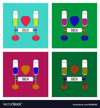 Flat icon design collection sex and cocktails vector image