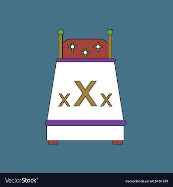 Flat icon design collection sex bed vector image