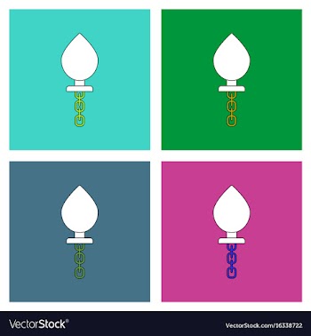 Flat icon design collection sex toy vector image