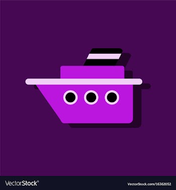 Flat icon design collection ship silhouette in vector image