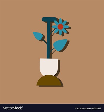 Flat icon design collection shovel and flower in vector image