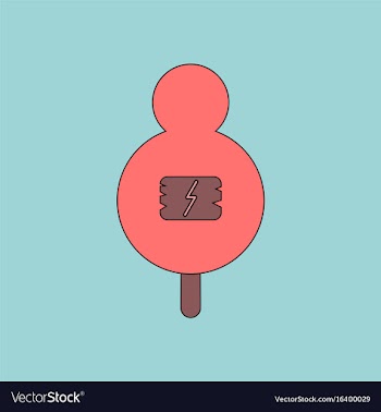 Flat icon design collection sign on tree vector image