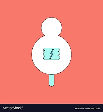 Flat icon design collection sign on tree vector image
