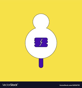 Flat icon design collection sign on tree vector image