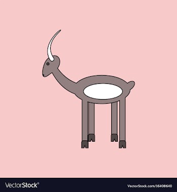 Flat icon design collection silhouette of a deer vector image