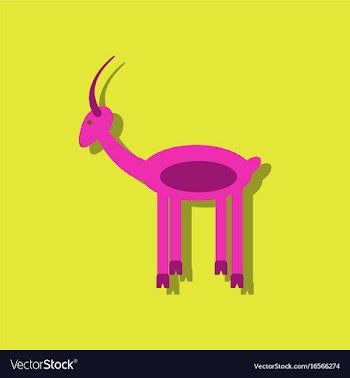 Flat icon design collection silhouette of a deer vector image