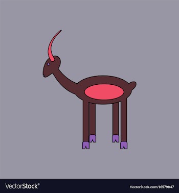 Flat icon design collection silhouette of a deer vector image