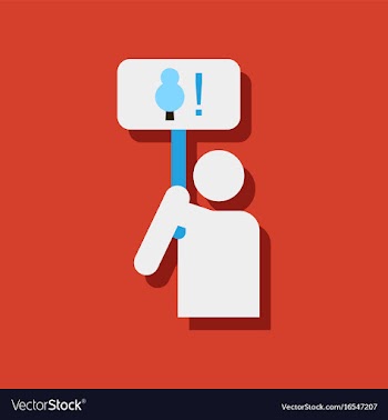 Flat icon design collection silhouette of protest vector image