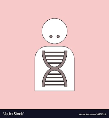 Flat icon design collection silhouette with dna vector image