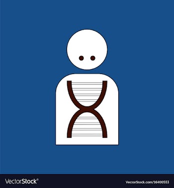 Flat icon design collection silhouette with dna vector image