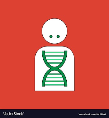 Flat icon design collection silhouette with dna vector image