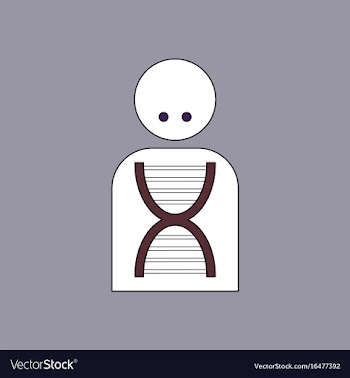 Flat icon design collection silhouette with dna vector image