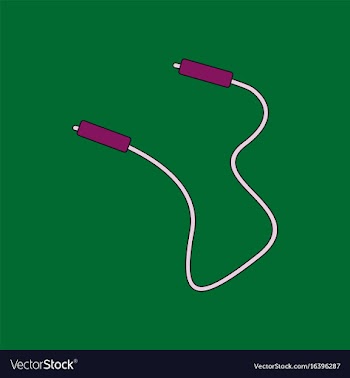 Flat icon design collection skipping rope vector image