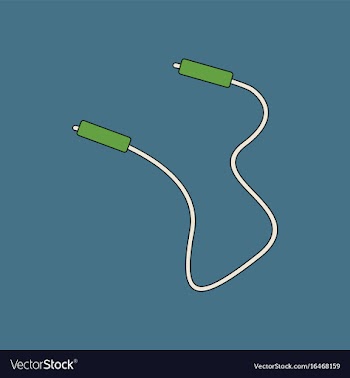 Flat icon design collection skipping rope vector image