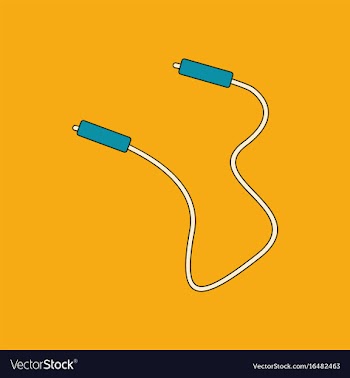 Flat icon design collection skipping rope vector image