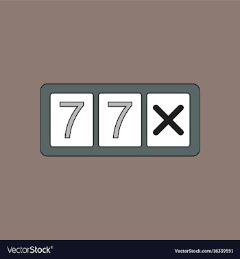 Flat icon design collection slot machine two vector image