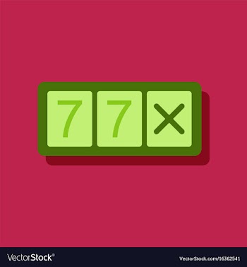 Flat icon design collection slot machine two vector image