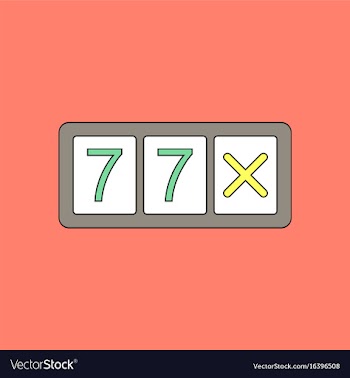 Flat icon design collection slot machine two vector image